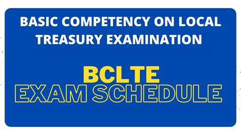 when is the next bclte exam|Application for local treasury exam begins on 13 March.